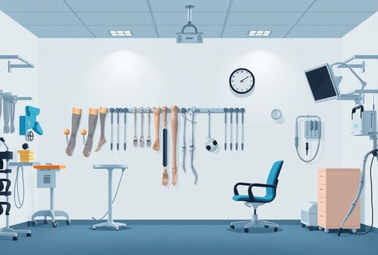 Een flat design van een verwaarloosde orthopedische kliniek in Breda.